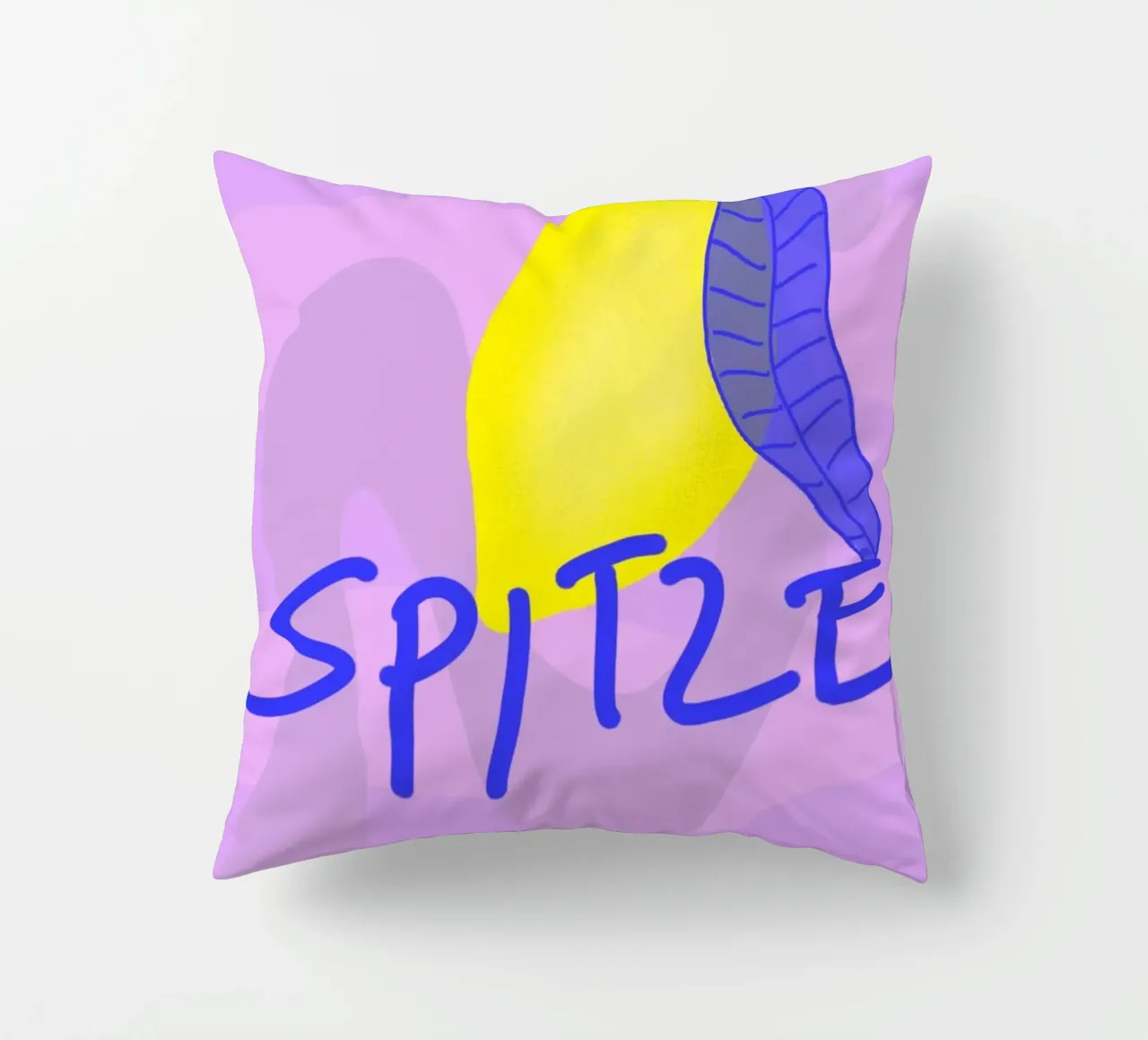 Spitzen Zitrone! (blue text) cuscino da wee-design