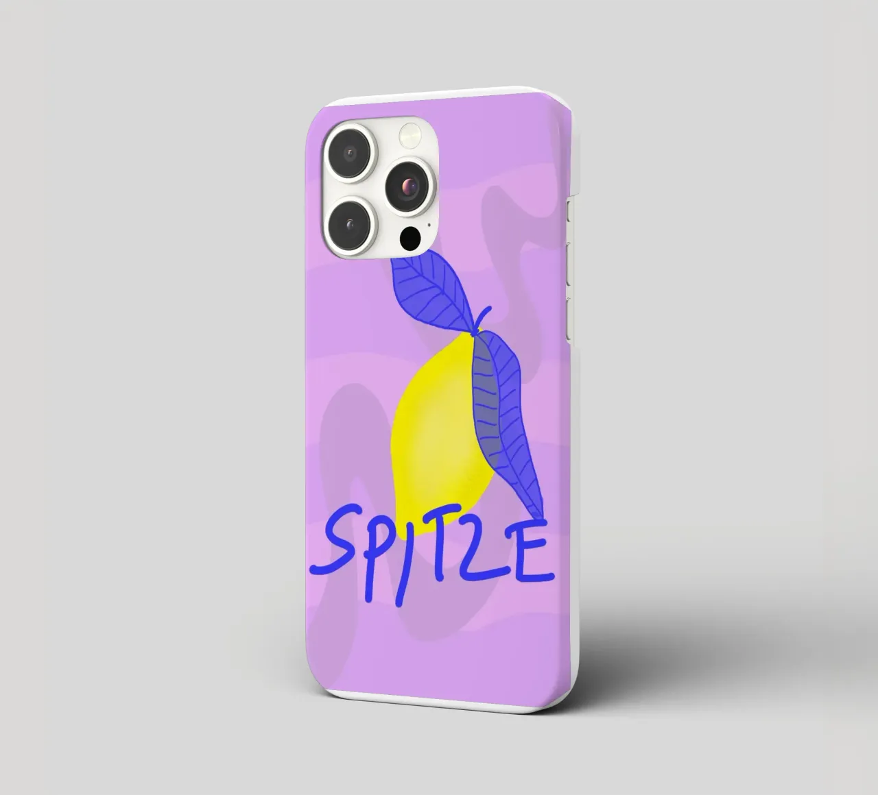 Spitzen Zitrone! (blue text) cover iphone da wee-design