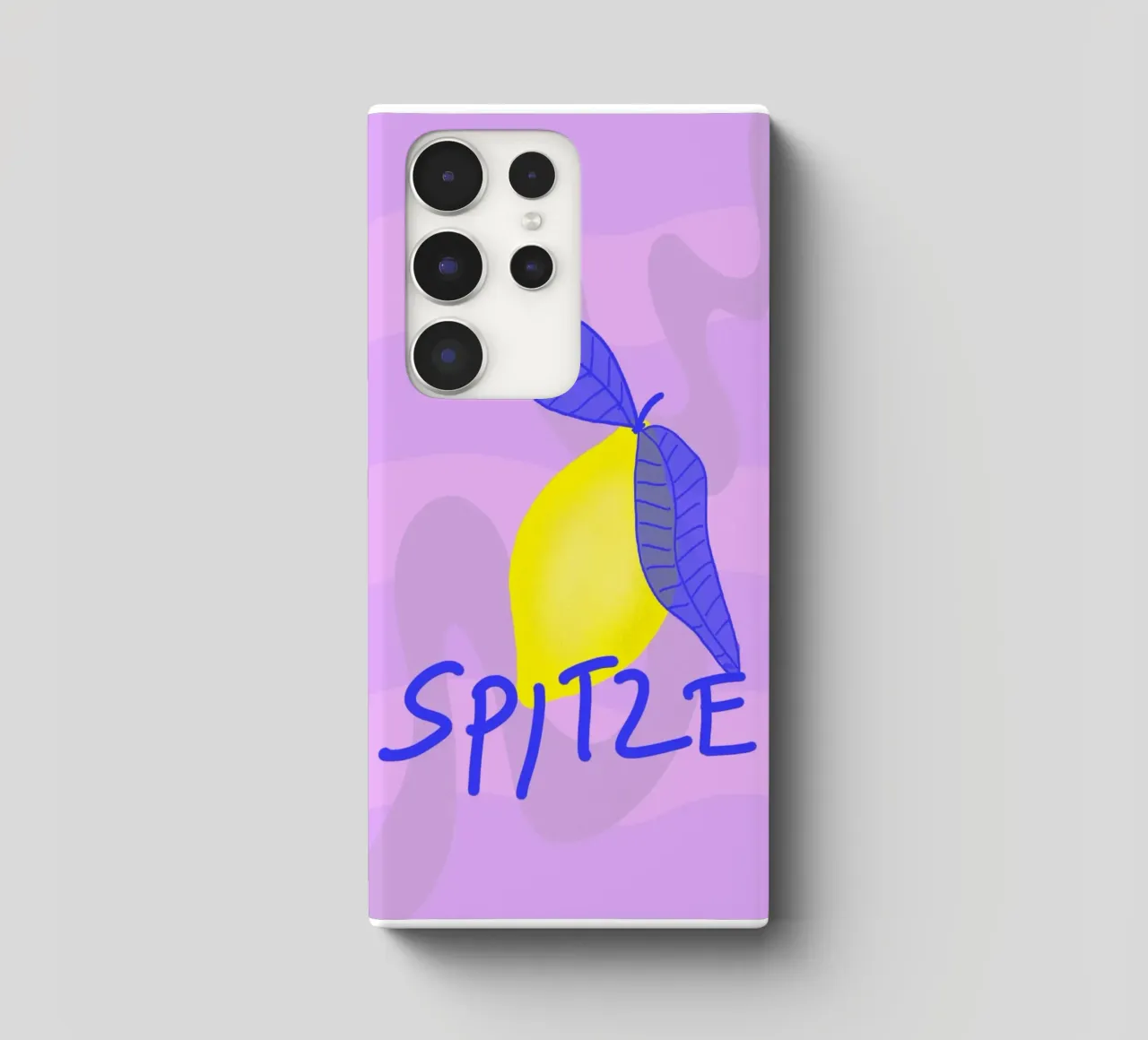 Spitzen Zitrone! (blue text) cover samsung da wee-design