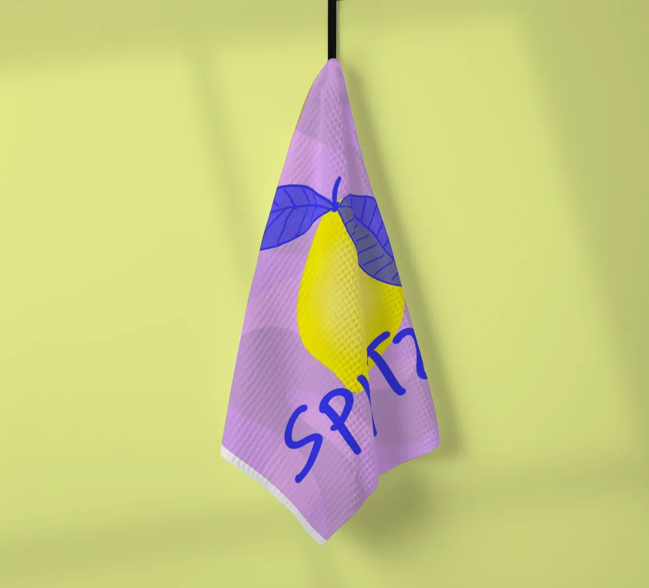 Spitzen Zitrone! (blue text) Geschirrtuch von wee-design