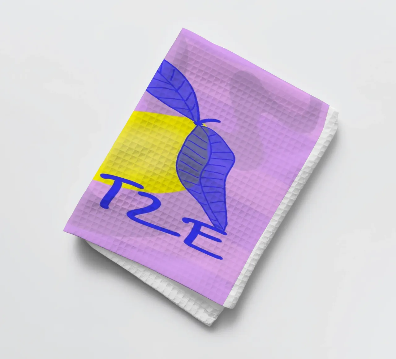 Spitzen Zitrone! (blue text) Geschirrtuch von wee-design