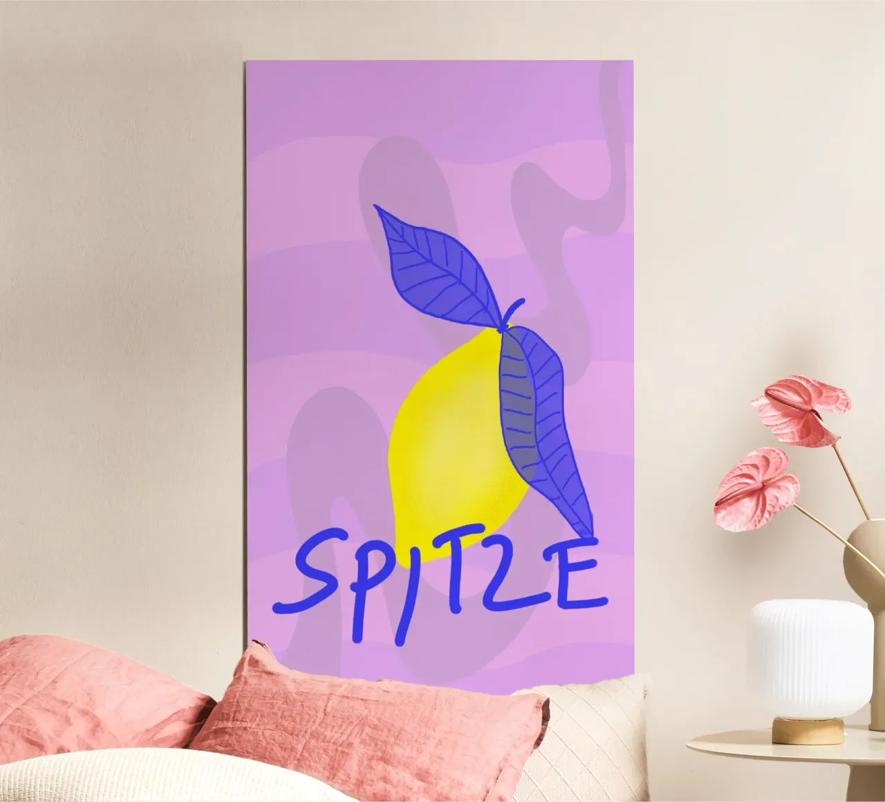 Spitzen Zitrone! (blue text) Hahnemühle von wee-design