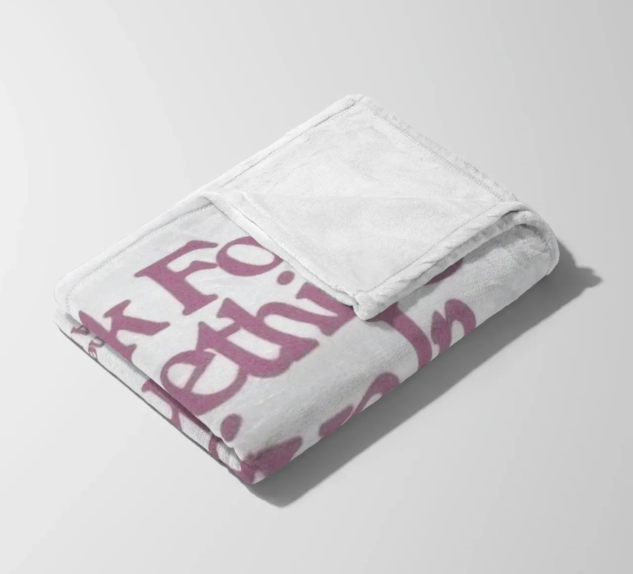 Look For Something Positive Inspirational Art Print fleece blanket by NorwesClub
