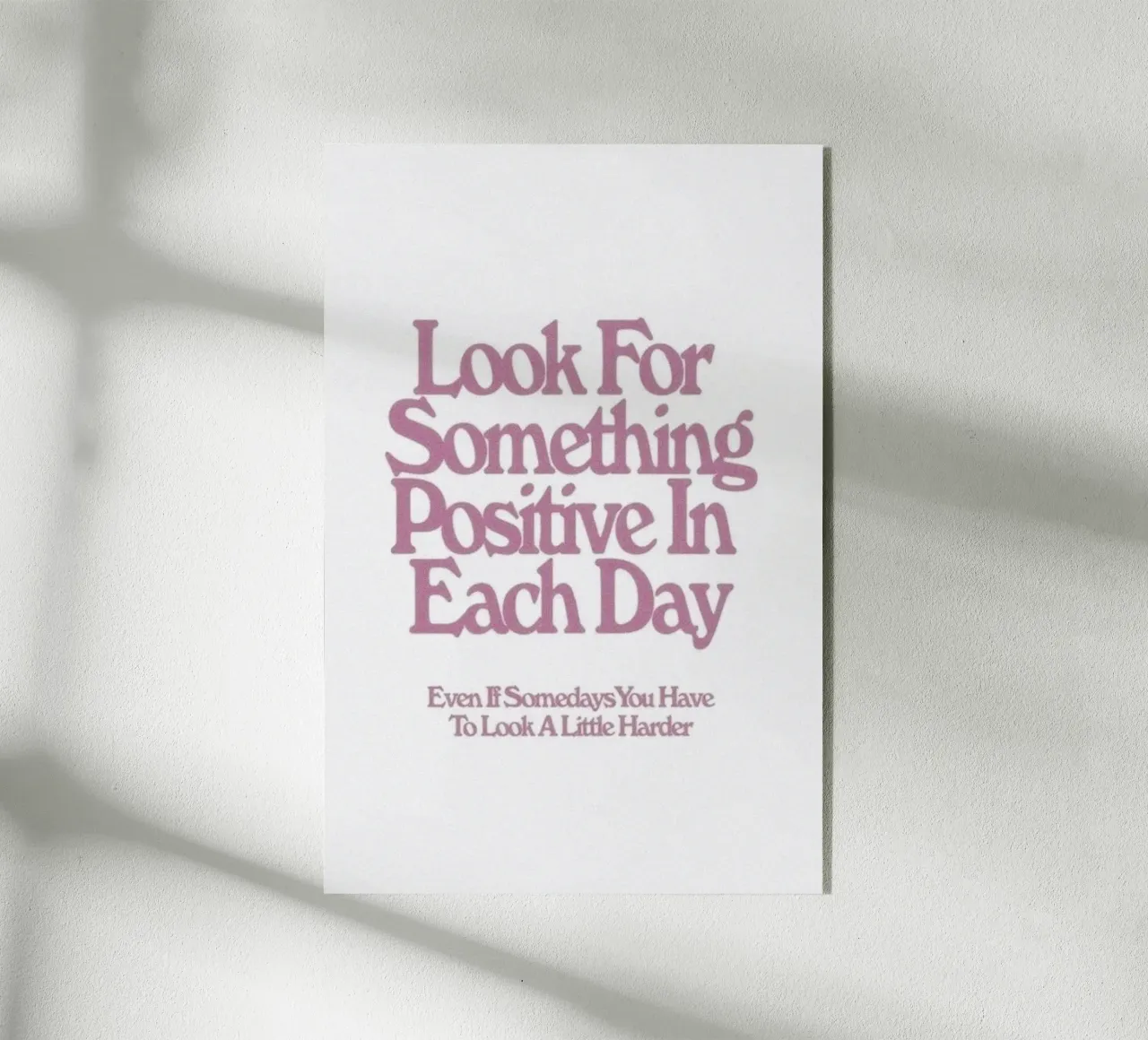 Busca algo positivo Inspirational Art Print metacrilato de NorwesClub