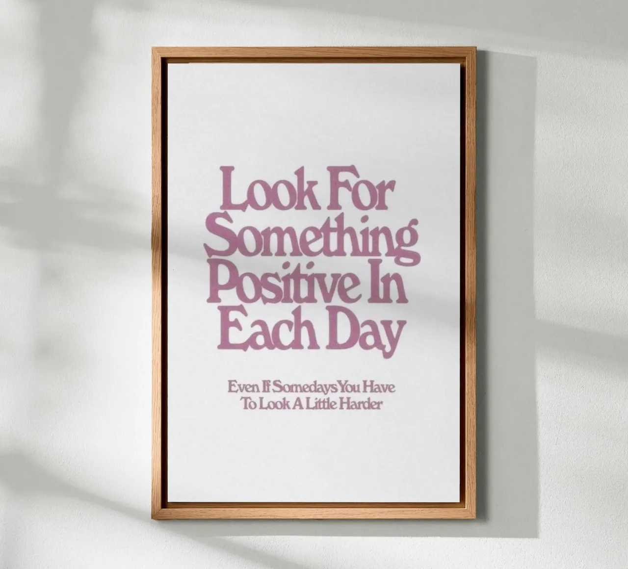 Look For Something Positive Inspirational Art Print alu-dibond by NorwesClub