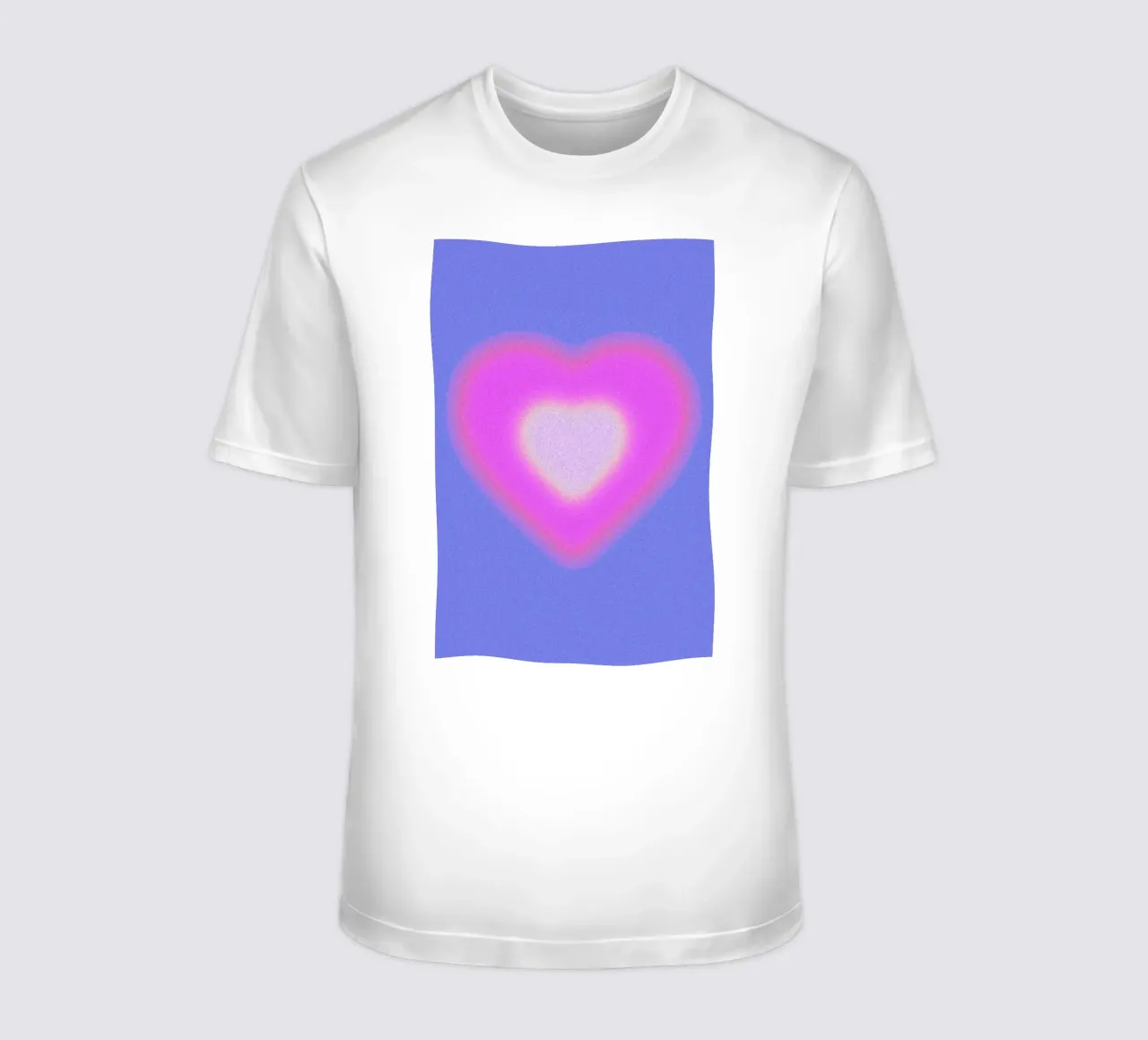Aura Heart Abstract Gradient Graphic Art Print t-shirt van NorwesClub