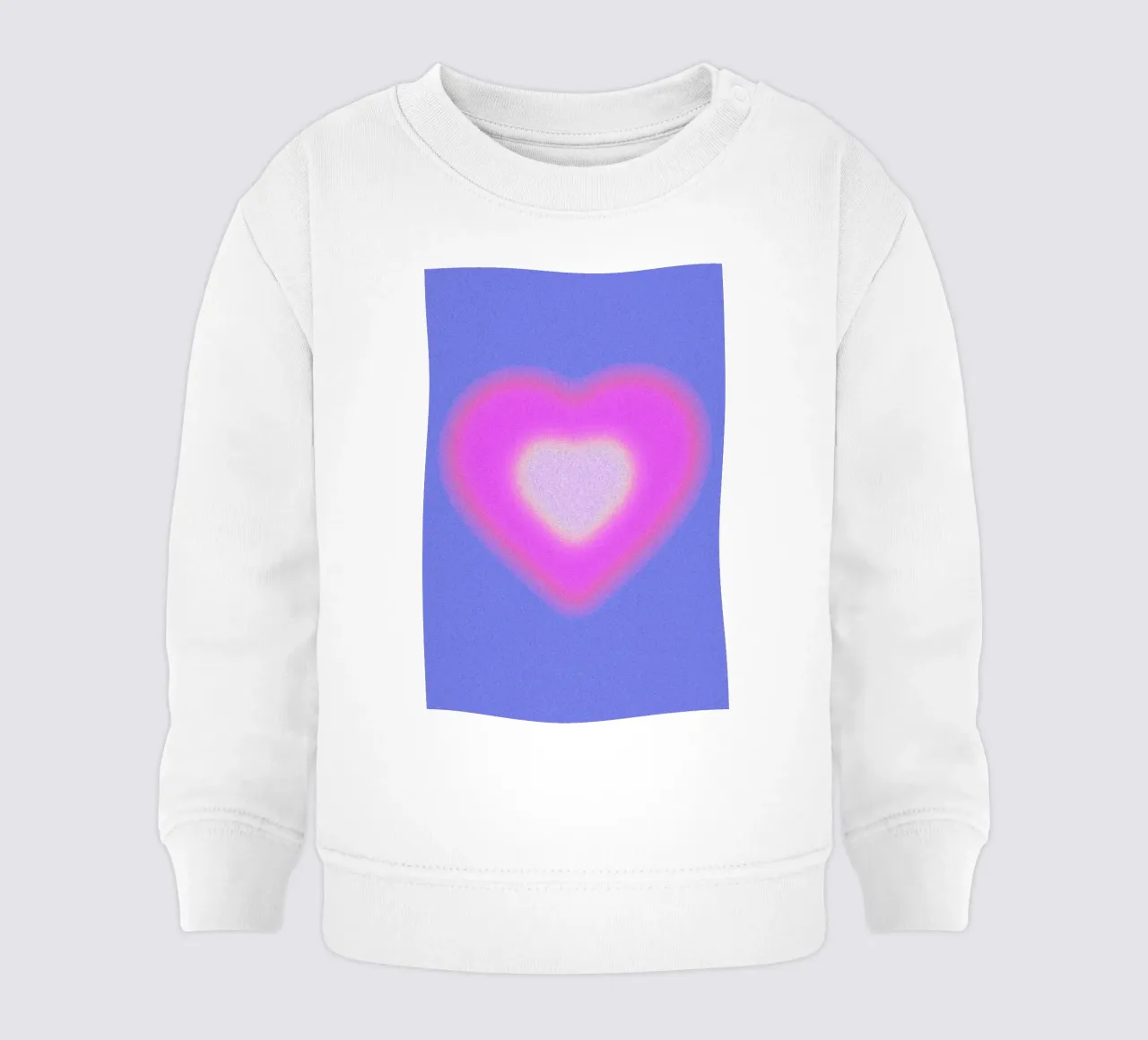 Stampa grafica astratta a gradiente Aura Heart felpa neonato da NorwesClub