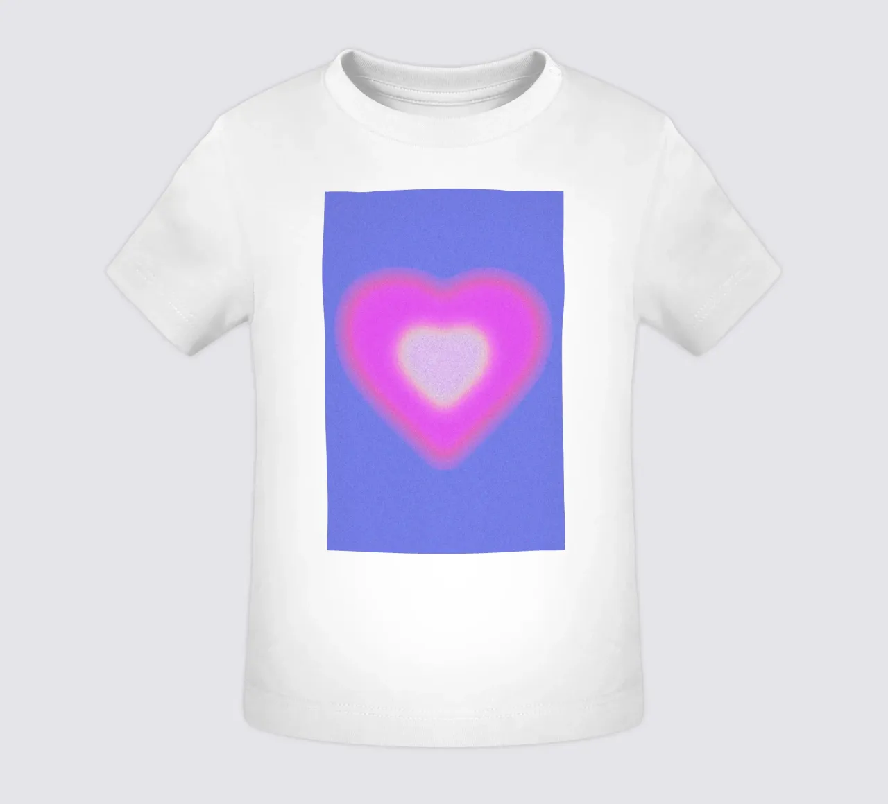 Stampa grafica astratta a gradiente Aura Heart maglietta neonato da NorwesClub