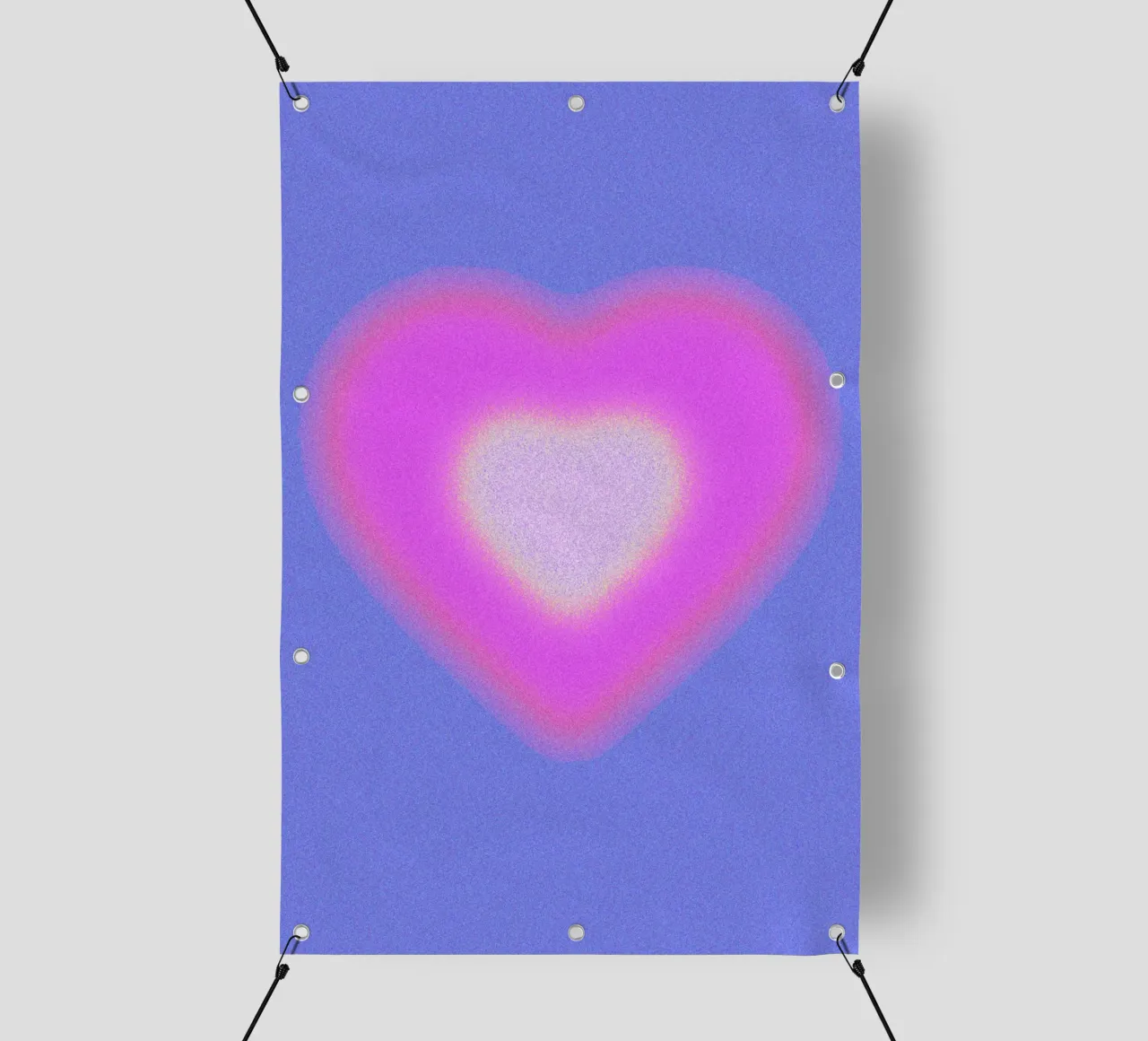 Stampa grafica astratta a gradiente Aura Heart telo in pvc da NorwesClub