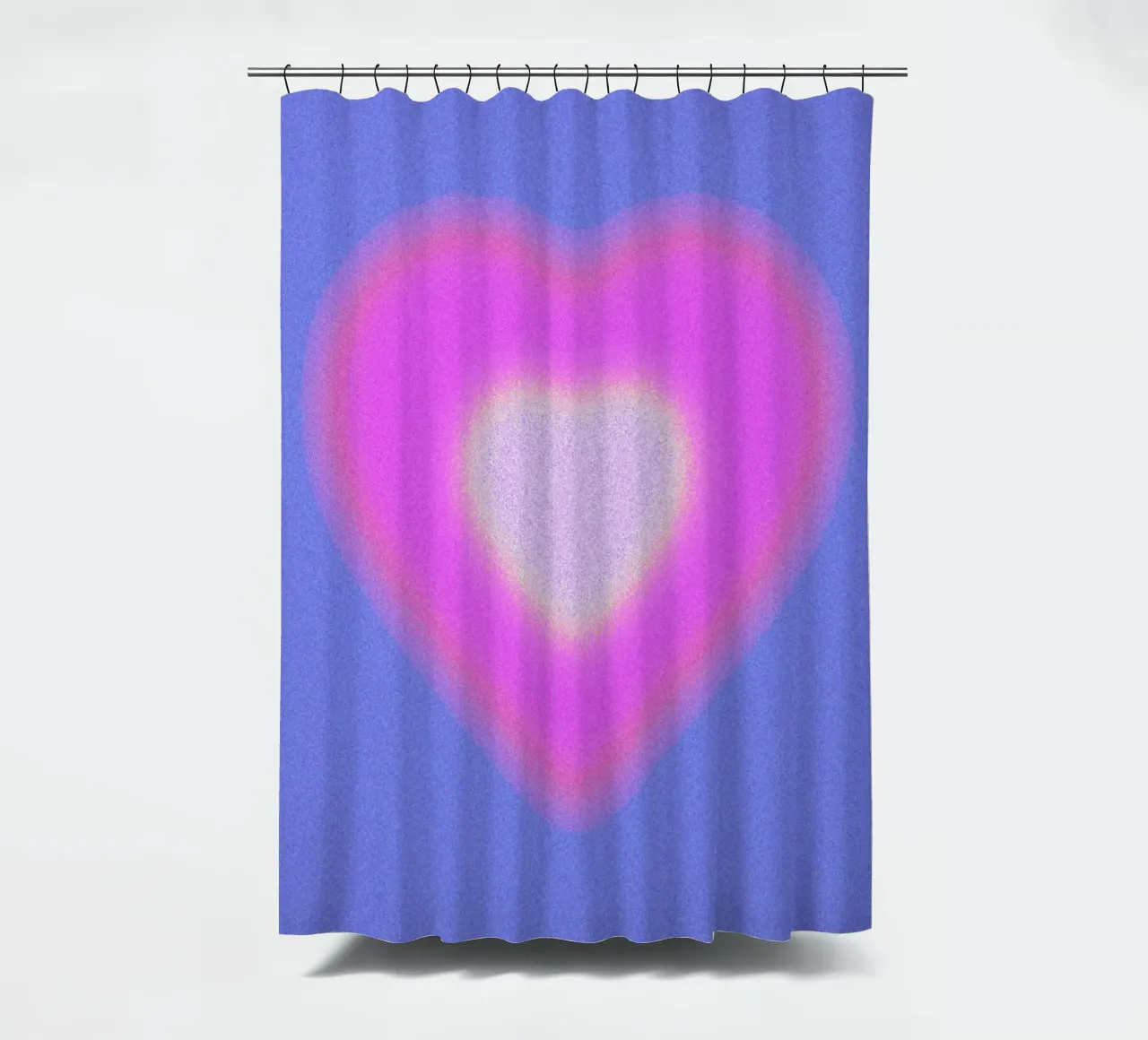 Aura Heart Abstract Gradient Graphic Art Print douchegordijn van NorwesClub