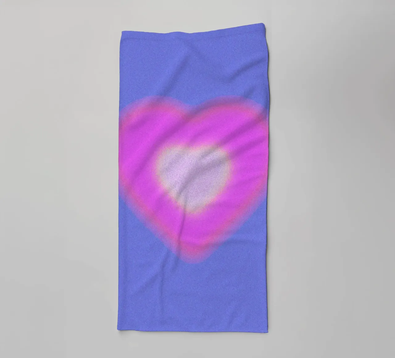 Aura Heart Abstract Gradient Graphic Art Print towel by NorwesClub