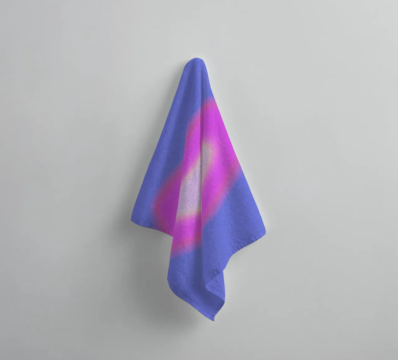 Aura Heart Abstract Gradient Graphic Art Print towel by NorwesClub