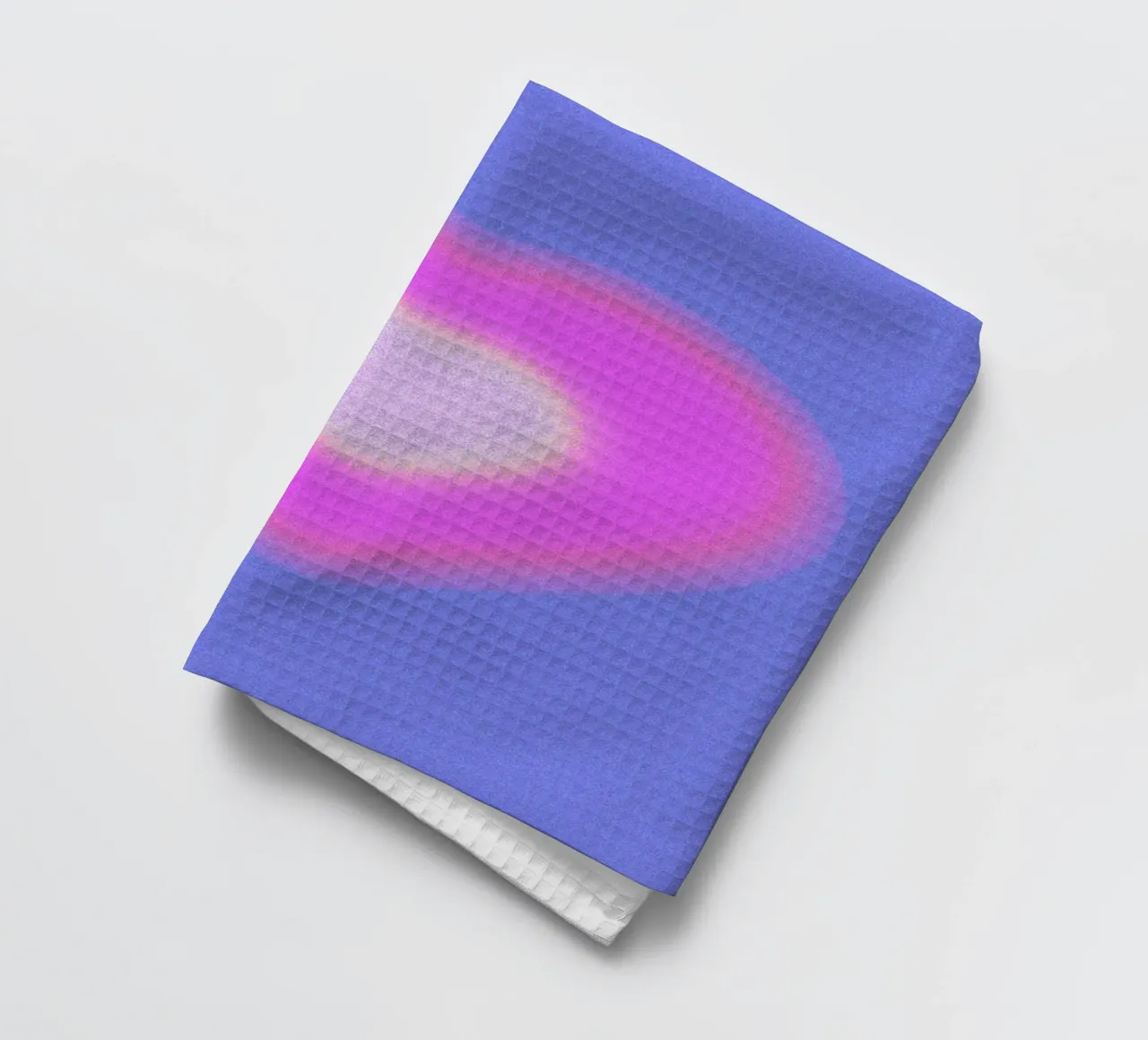 Aura Heart Abstract Gradient Graphic Art Print torchon de NorwesClub