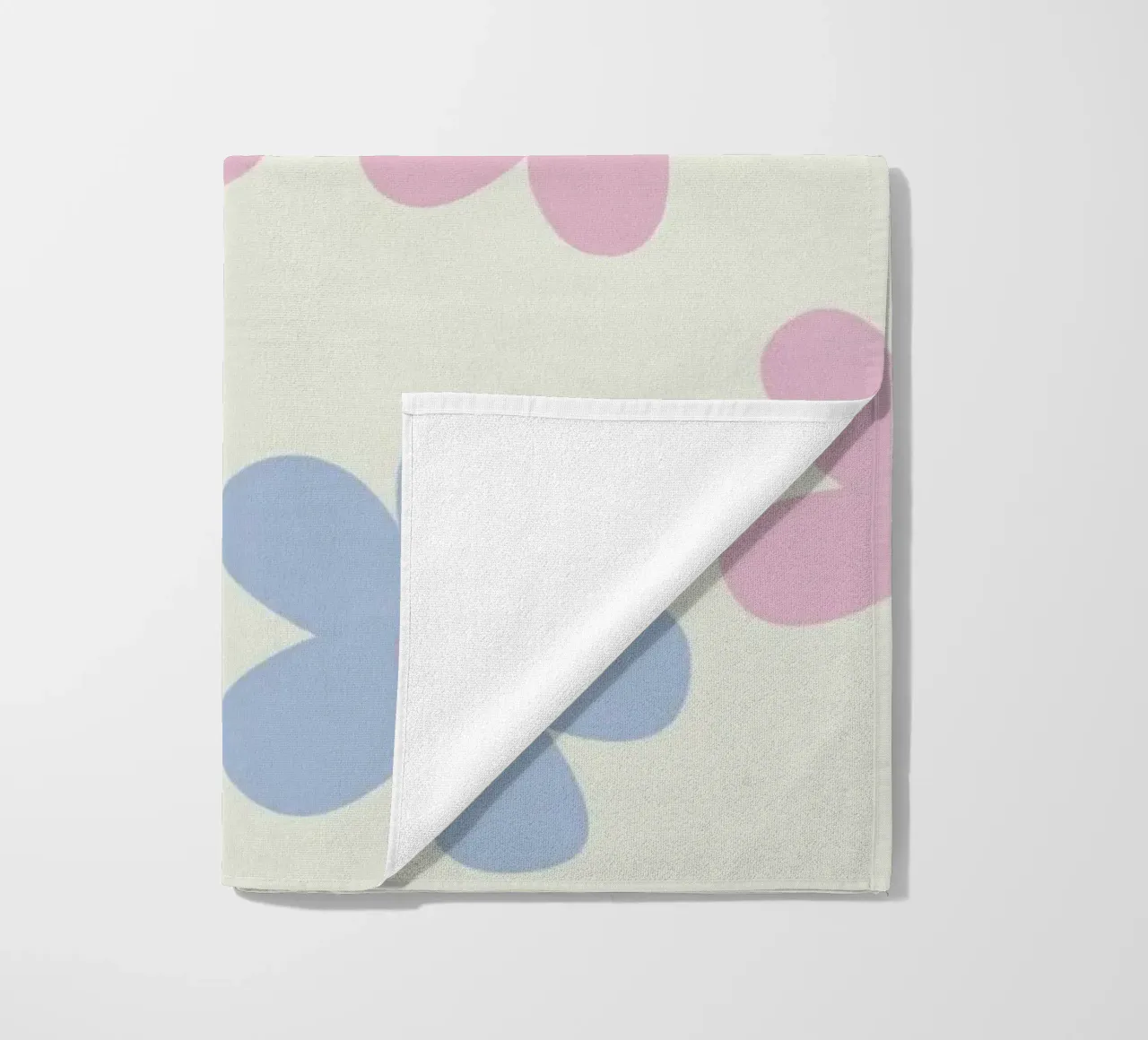 Pastel Daisy Pattern Repeating Decorative Art Print beach towel by NorwesClub