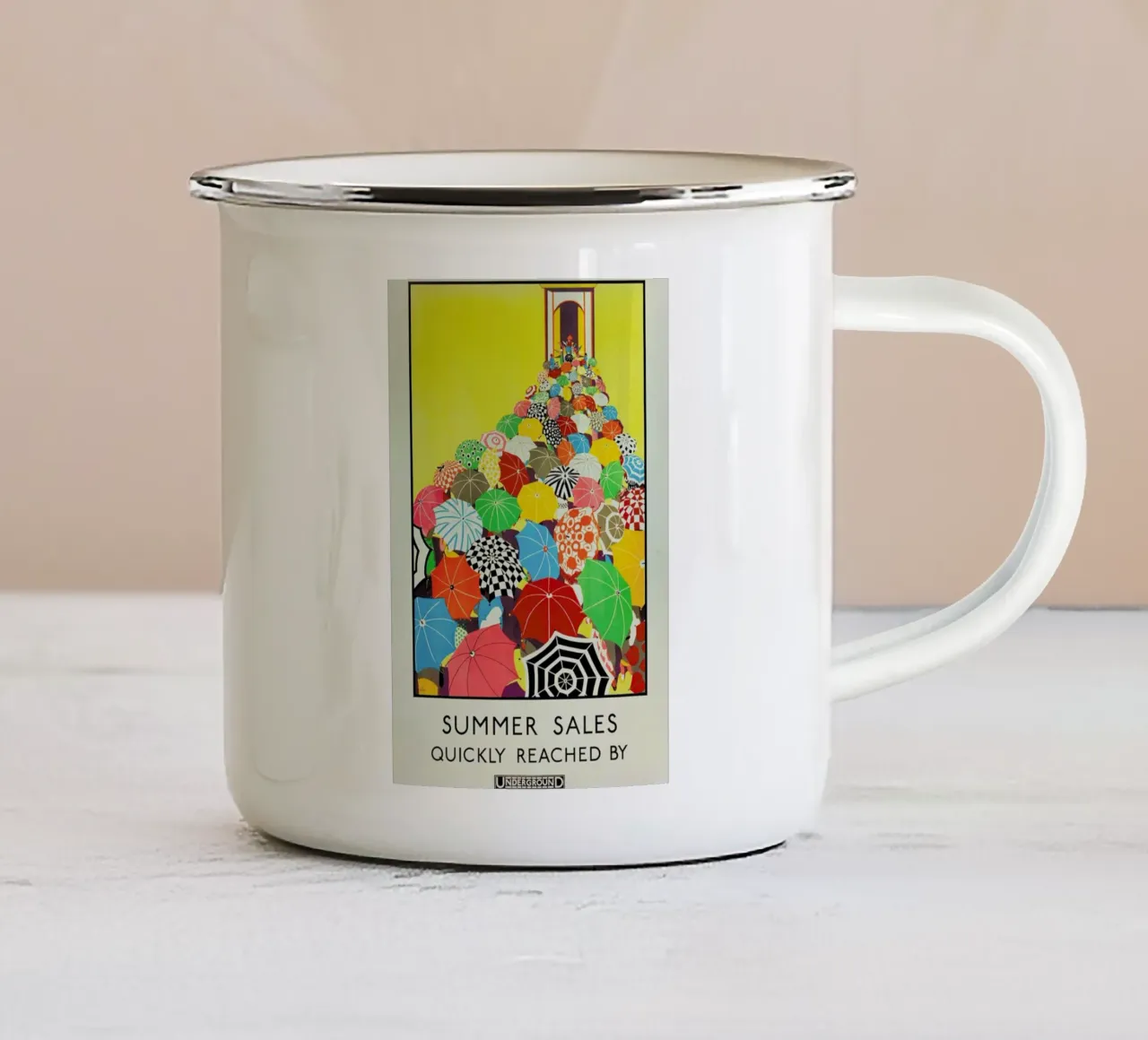 Koop - Summer Sales, Quickly Reached By Underground tazza in smalto da ARTOTHEK