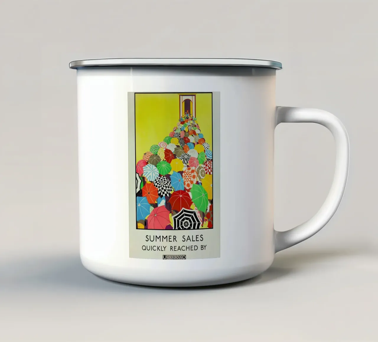Koop - Summer Sales, Quickly Reached By Underground tazza in smalto da ARTOTHEK