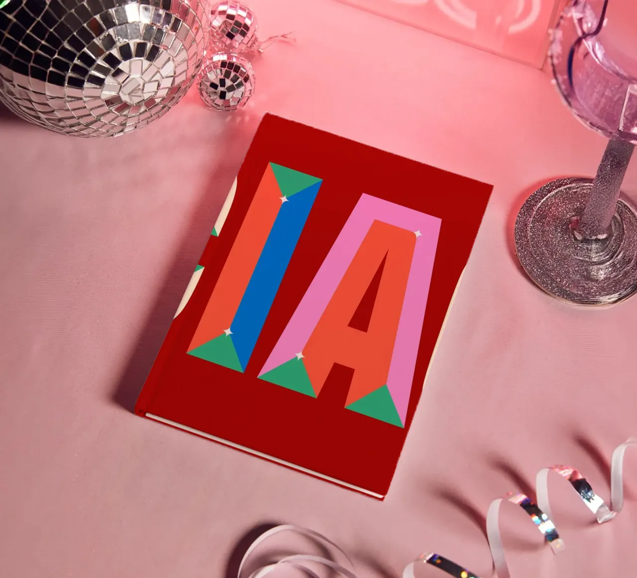 CIAO Text Art Bold Colorful Graphic Art Print notebook by NorwesClub