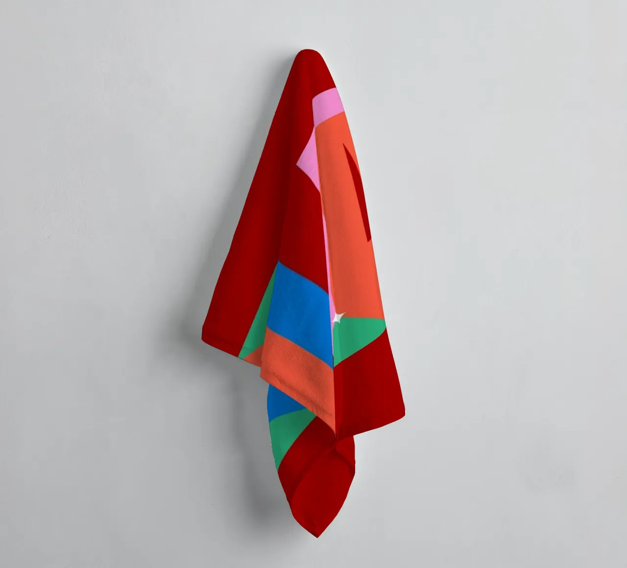 CIAO Tekst Art Vet Kleurrijke Grafische Kunstdruk badhanddoek van NorwesClub