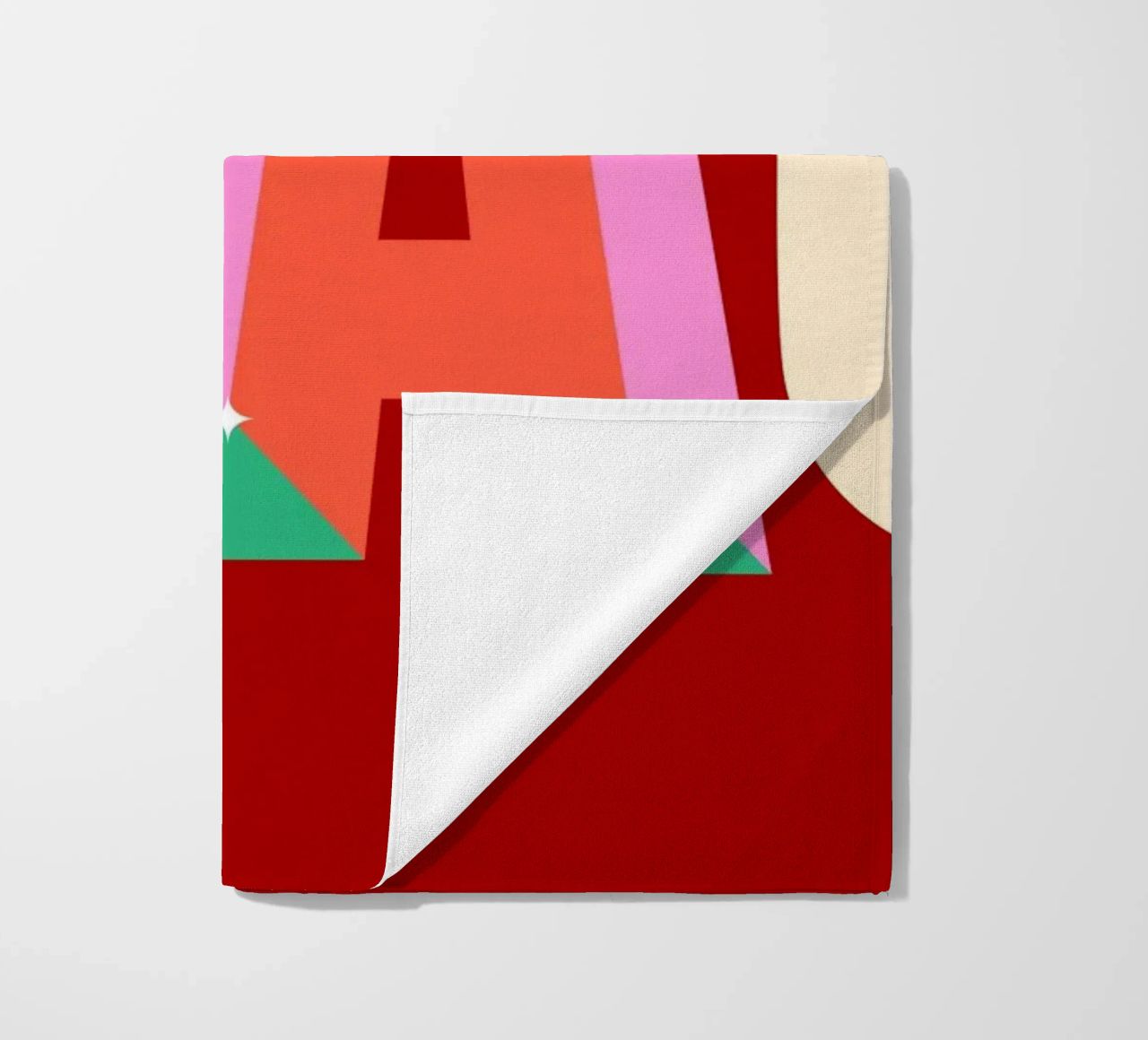 CIAO Text Art Bold Colorful Graphic Art Print beach towel by NorwesClub