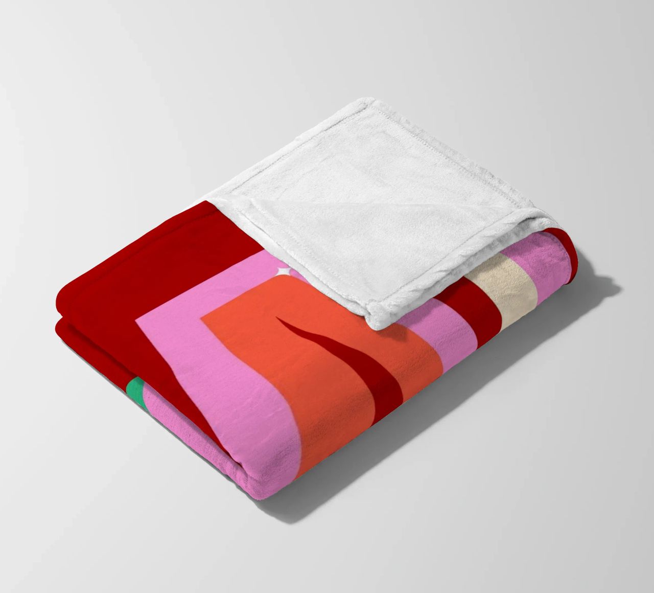 CIAO Text Art Bold Colorful Graphic Art Print fleece blanket by NorwesClub