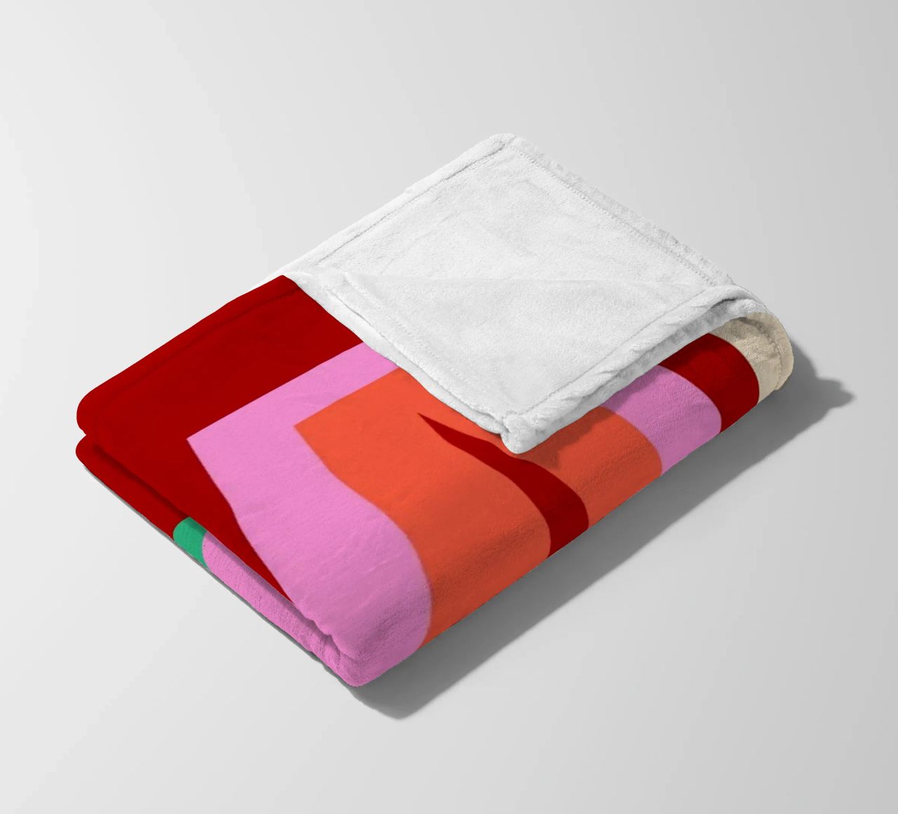 CIAO Text Art Bold Colorful Graphic Art Print fleece blanket by NorwesClub