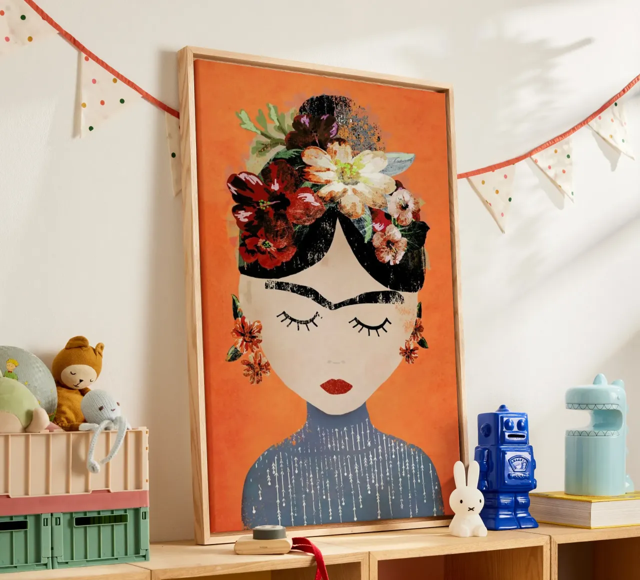 Frida (Orange) canvas van treechild