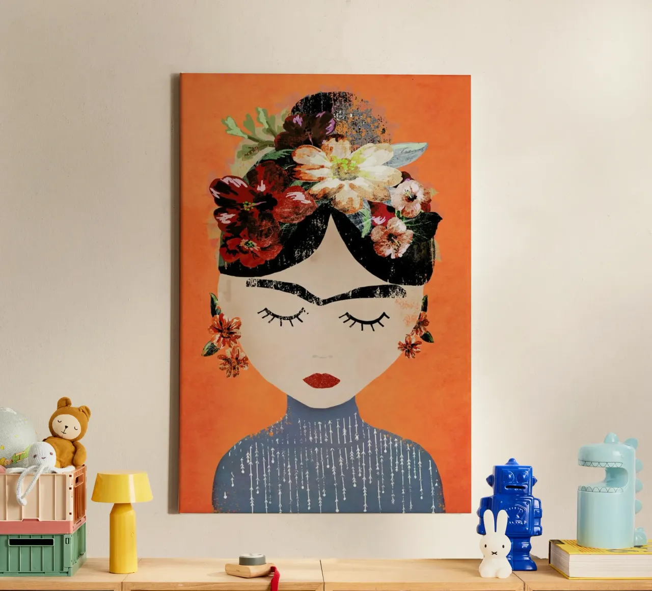 Frida (Orange) canvas van treechild