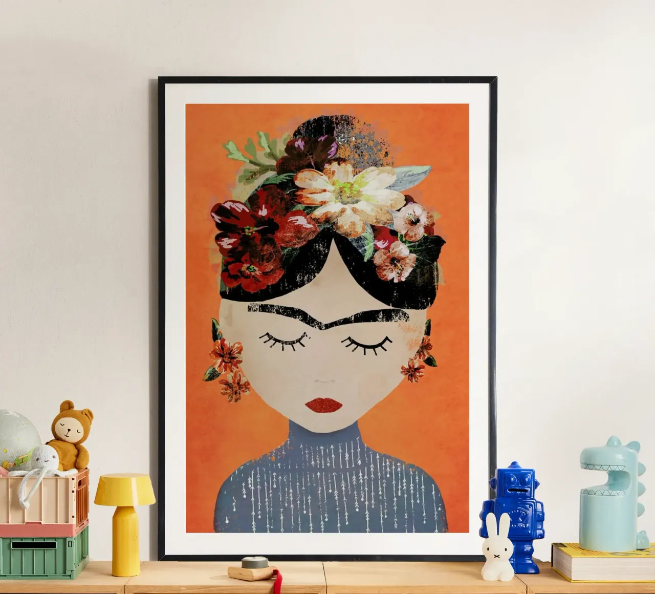 Frida (Orange) Poster von treechild