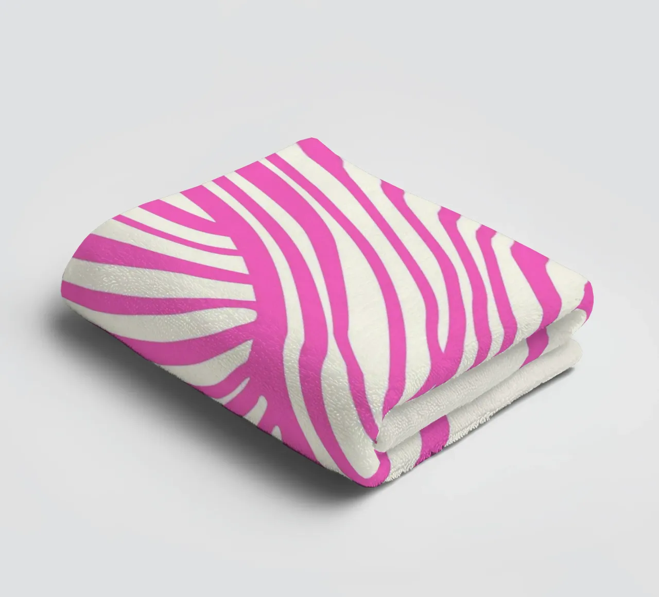 Wavy Lines Pattern Abstract Pink Graphic Art Print towel by NorwesClub