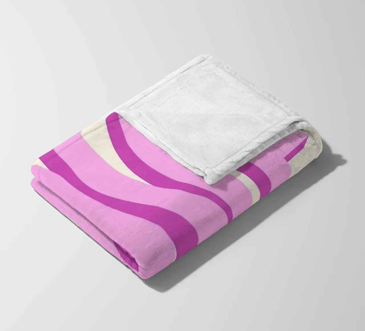 LOVE Wavy Text Abstract Typography Art Print fleece blanket by NorwesClub