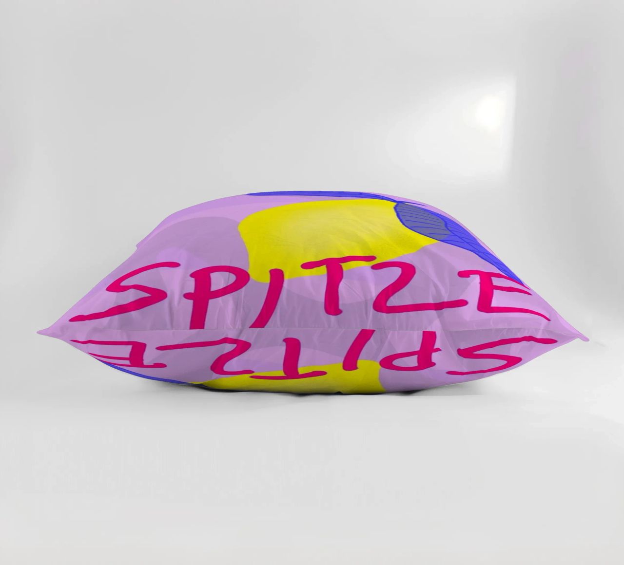 Spitzen Zitrone - pinke Schrift cuscino da wee-design