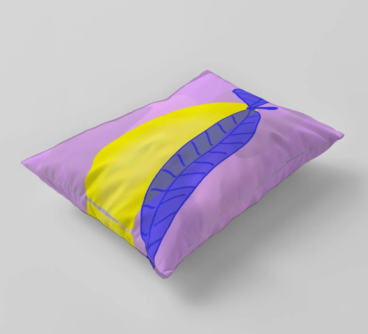 Spitzen Zitrone - pinke Schrift coussin de wee-design
