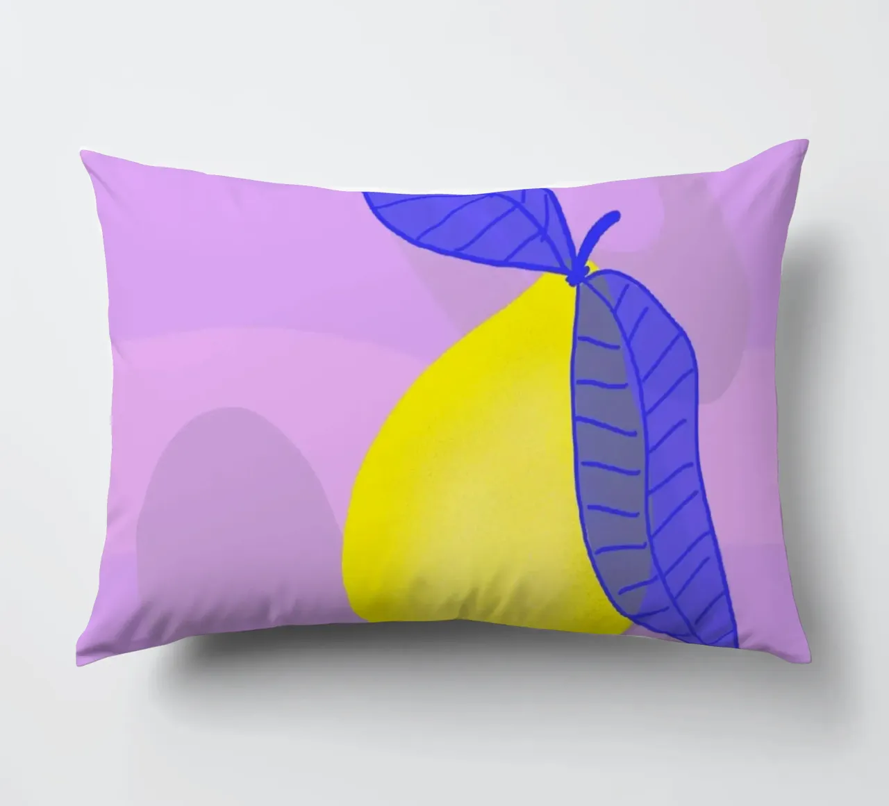 Spitzen Zitrone - pinke Schrift coussin de wee-design
