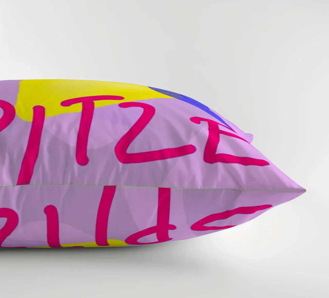 Spitzen Zitrone - pinke Schrift cuscino da wee-design