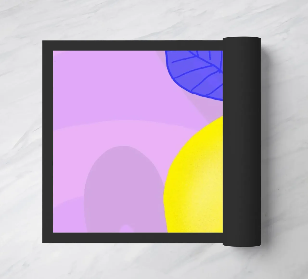 Spitzen Zitrone - pinke Schrift doormat by wee-design