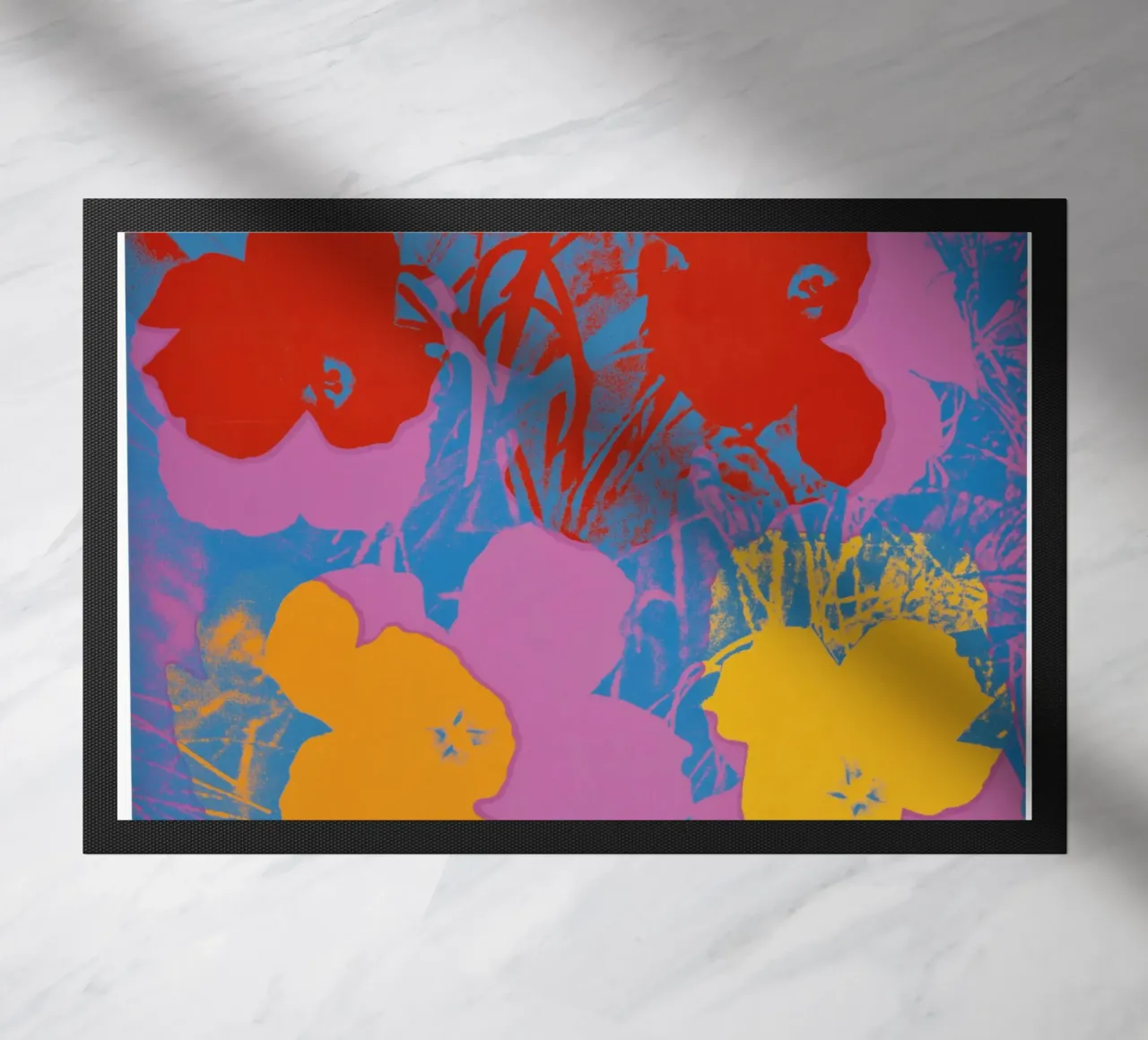 Fiori di Andy Warhol Stampa floreale colorata Pop Art zerbino da NorwesClub