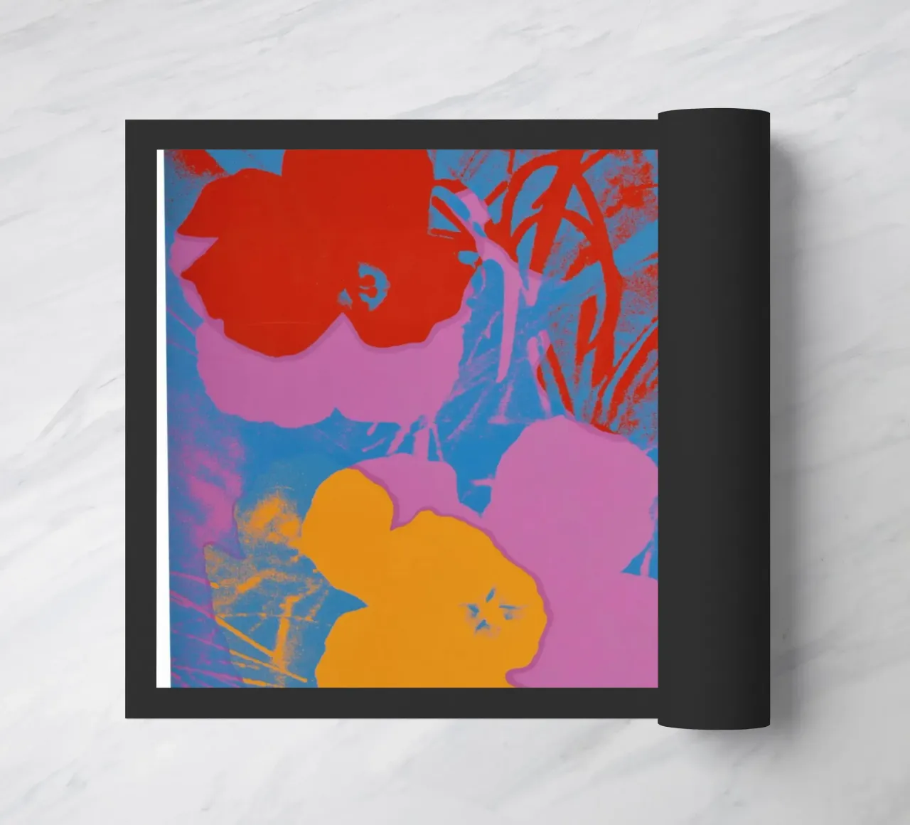 Fiori di Andy Warhol Stampa floreale colorata Pop Art zerbino da NorwesClub