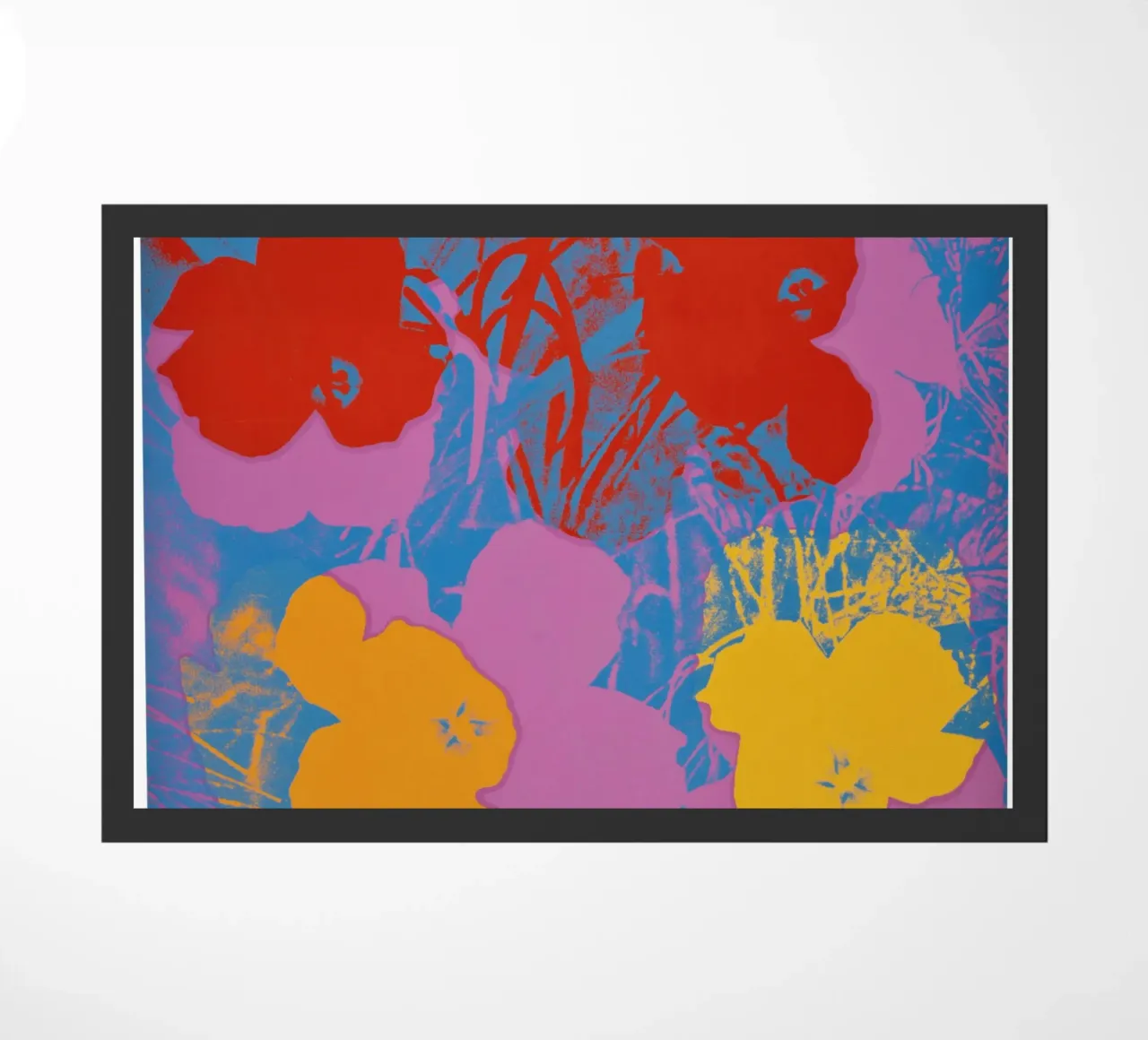 Fiori di Andy Warhol Stampa floreale colorata Pop Art zerbino da NorwesClub