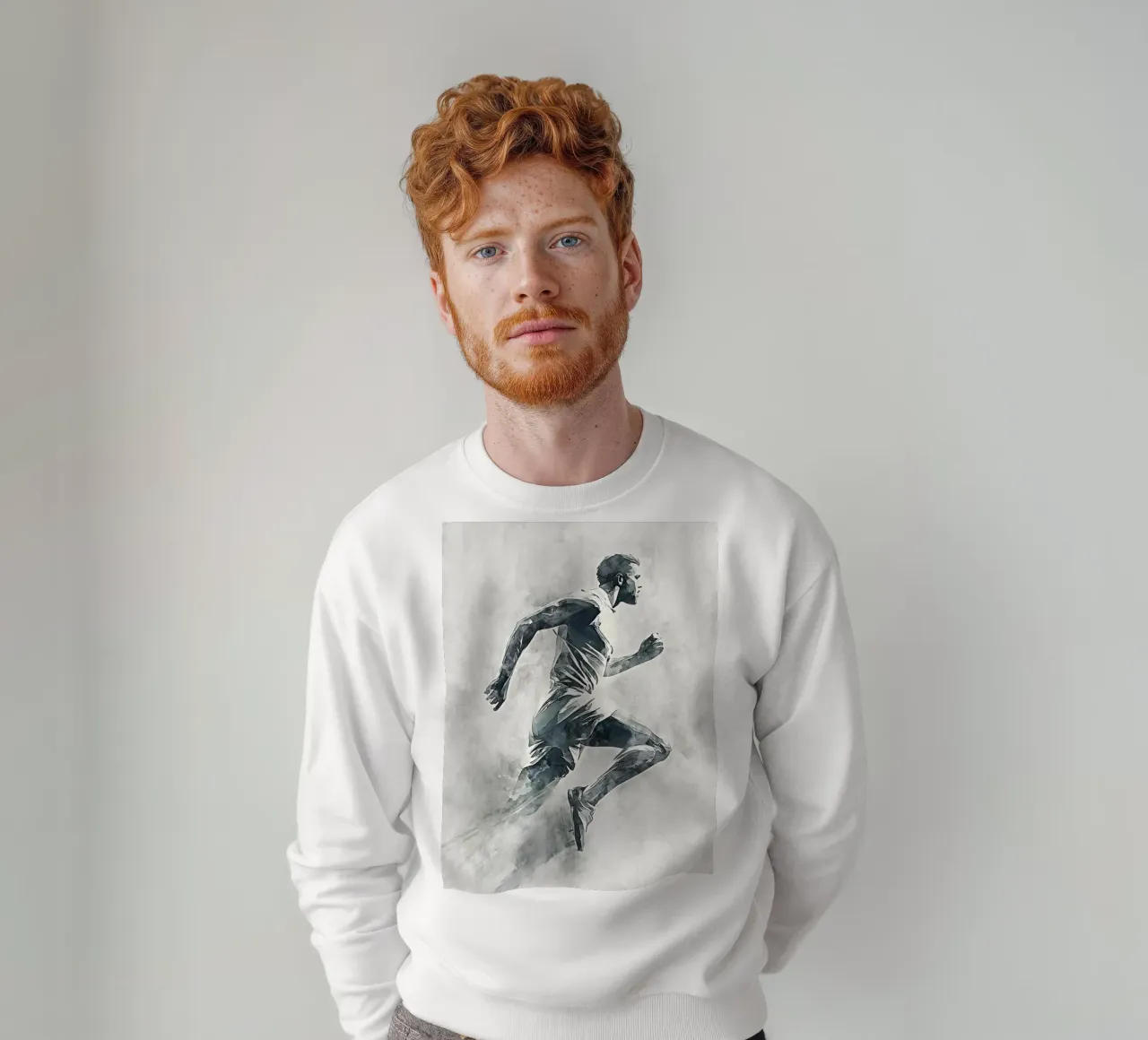 Running art Sweatshirt von Mateo
