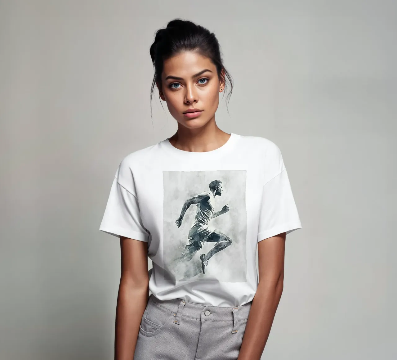 Running art T-Shirt von Mateo