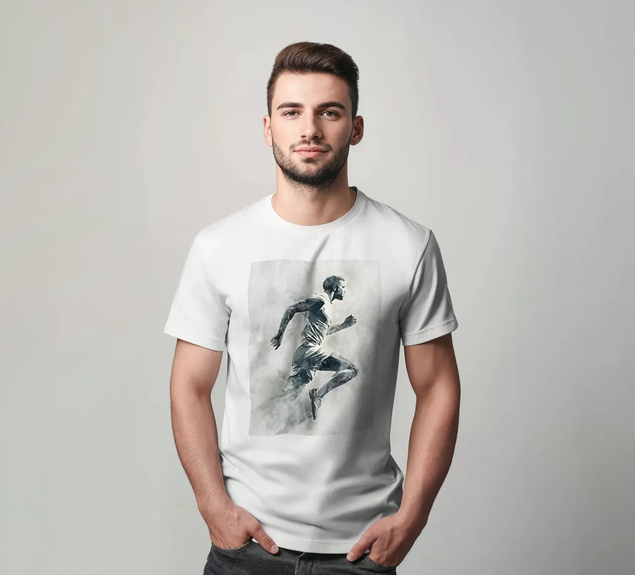 Running art t-shirt da Mateo