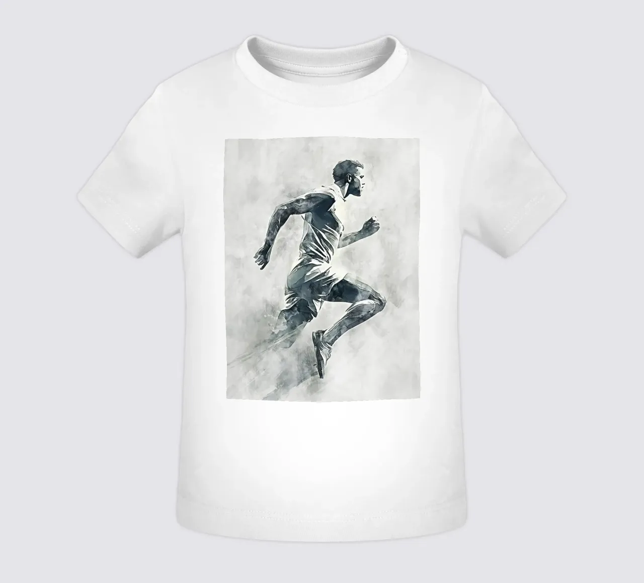Running art maglietta neonato da Mateo