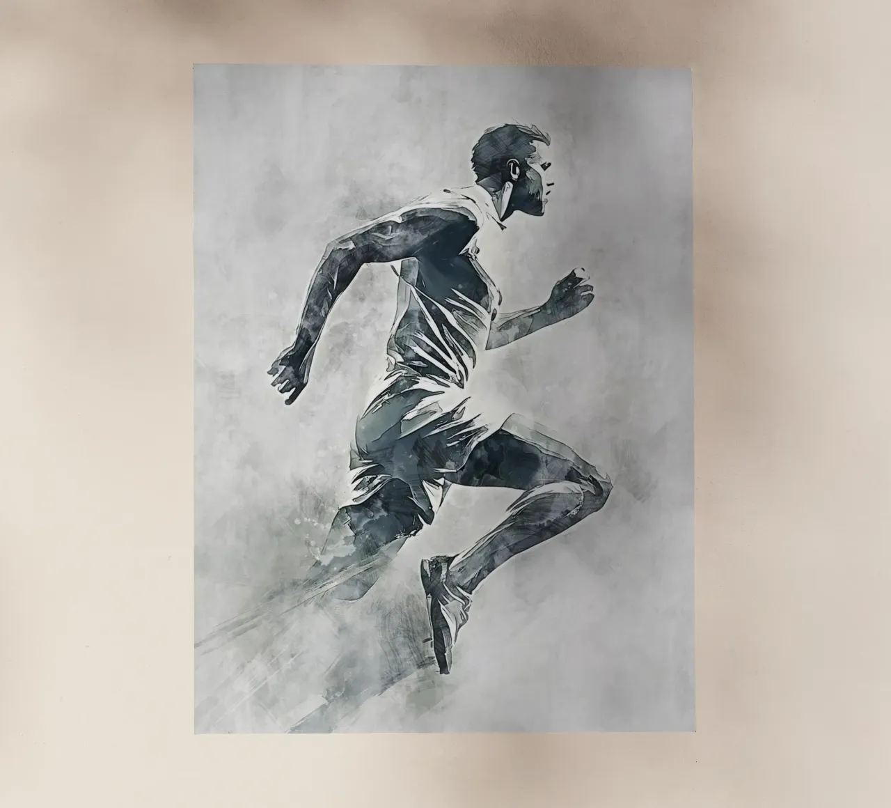 Running art Backlit Folie von Mateo