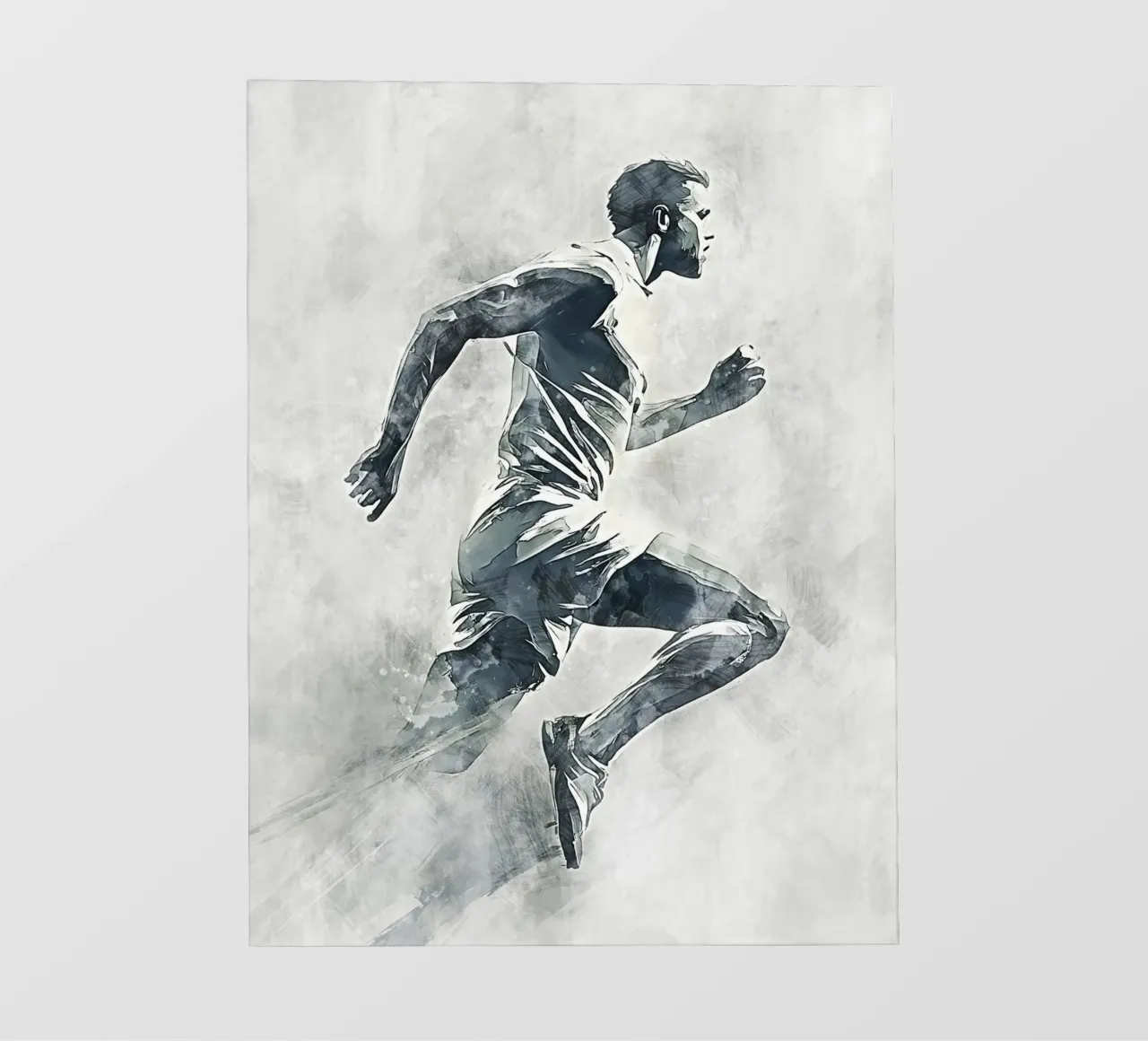 Running art backlit film by Mateo