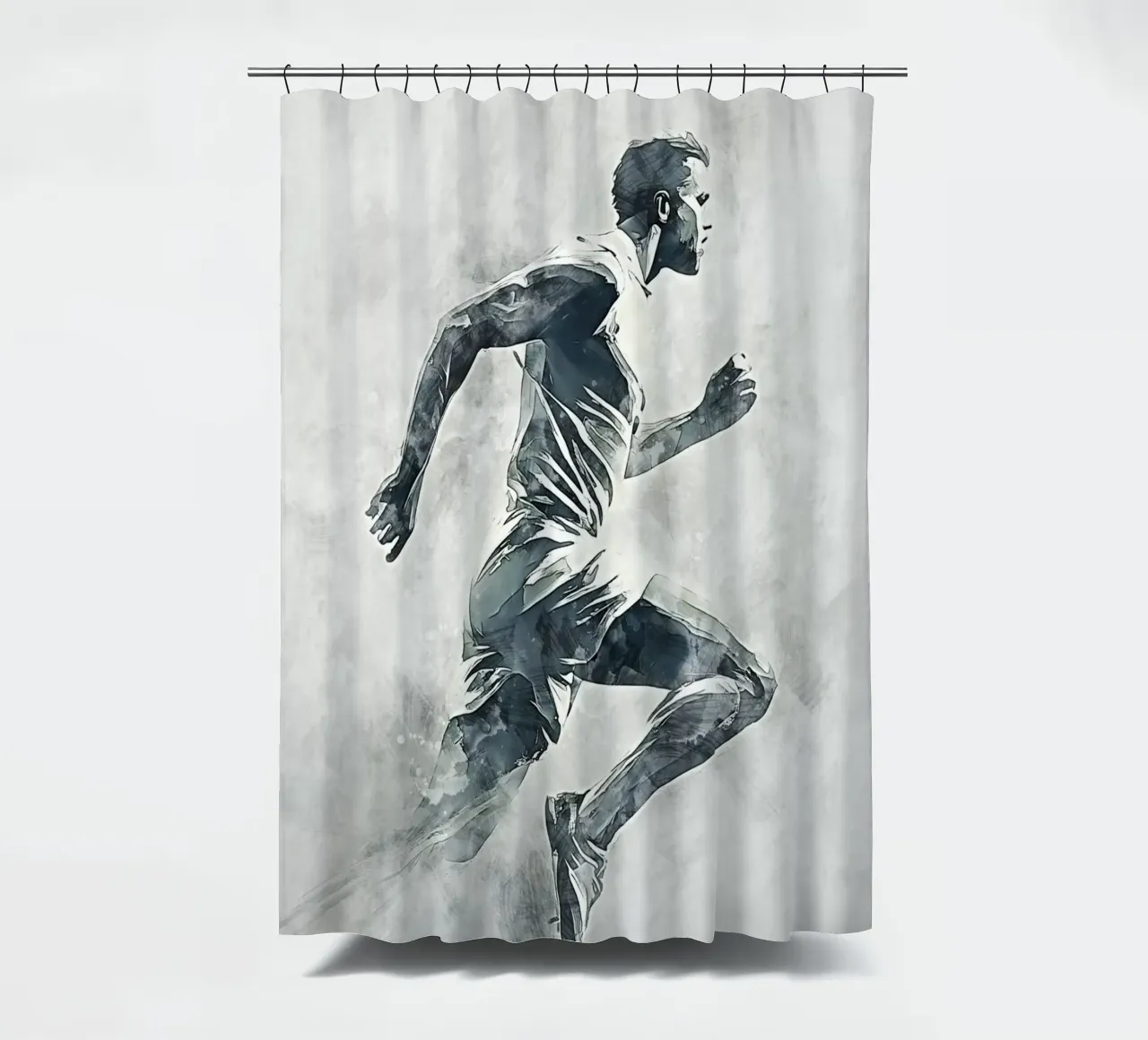 Running art tenda da doccia da Mateo