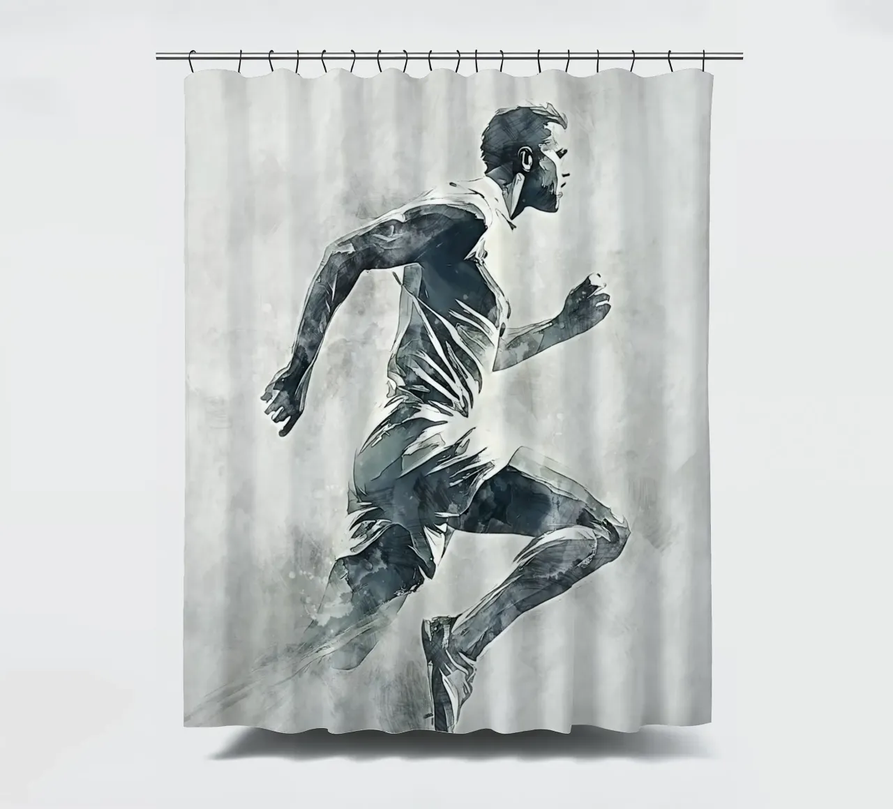 Running art tenda da doccia da Mateo