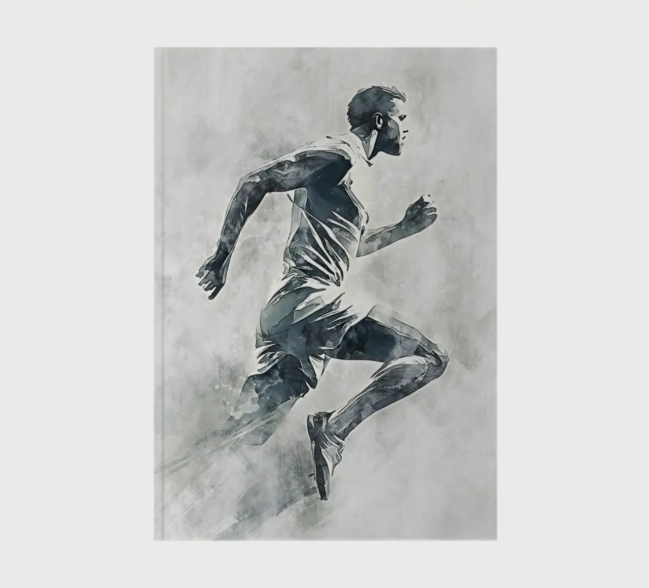 Running art notebook by Mateo