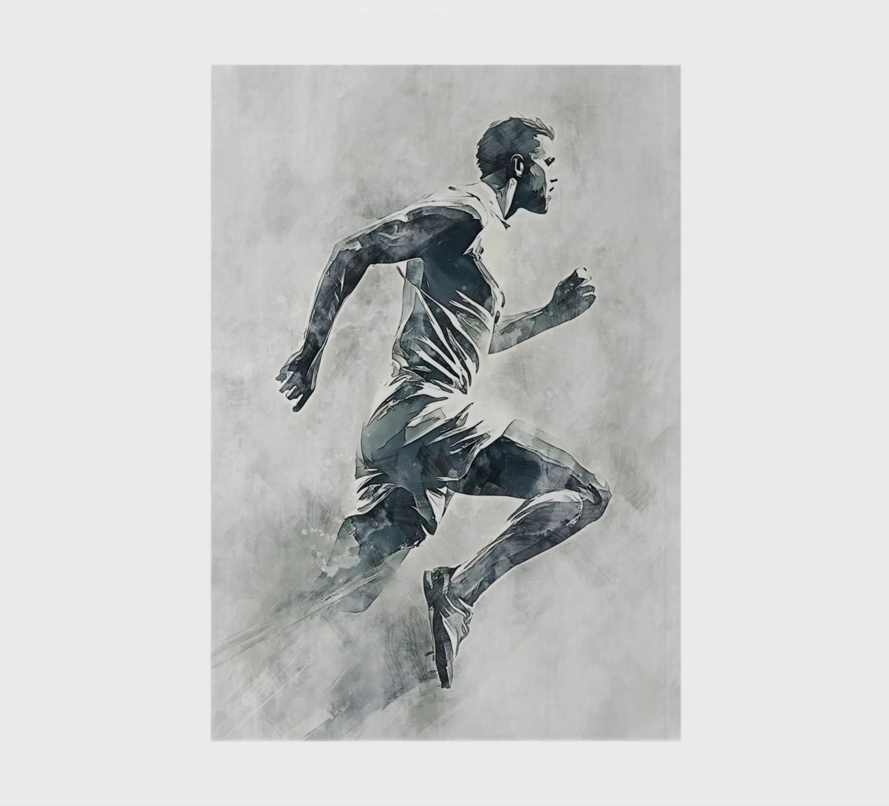 Running art carnet de notes de Mateo