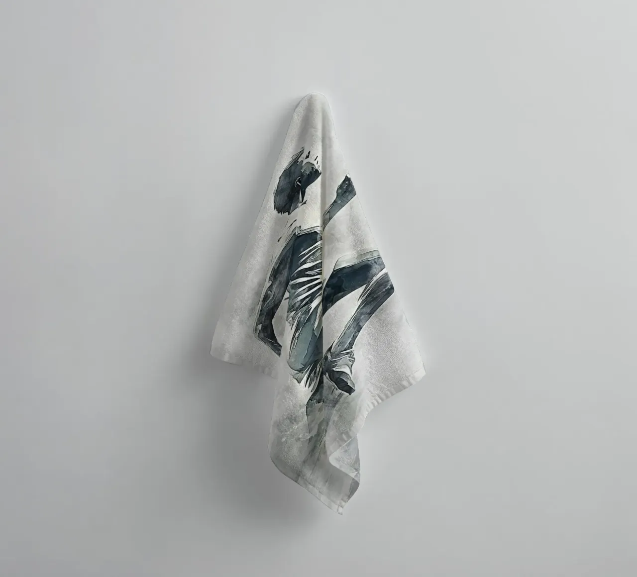 Running art towel by Mateo