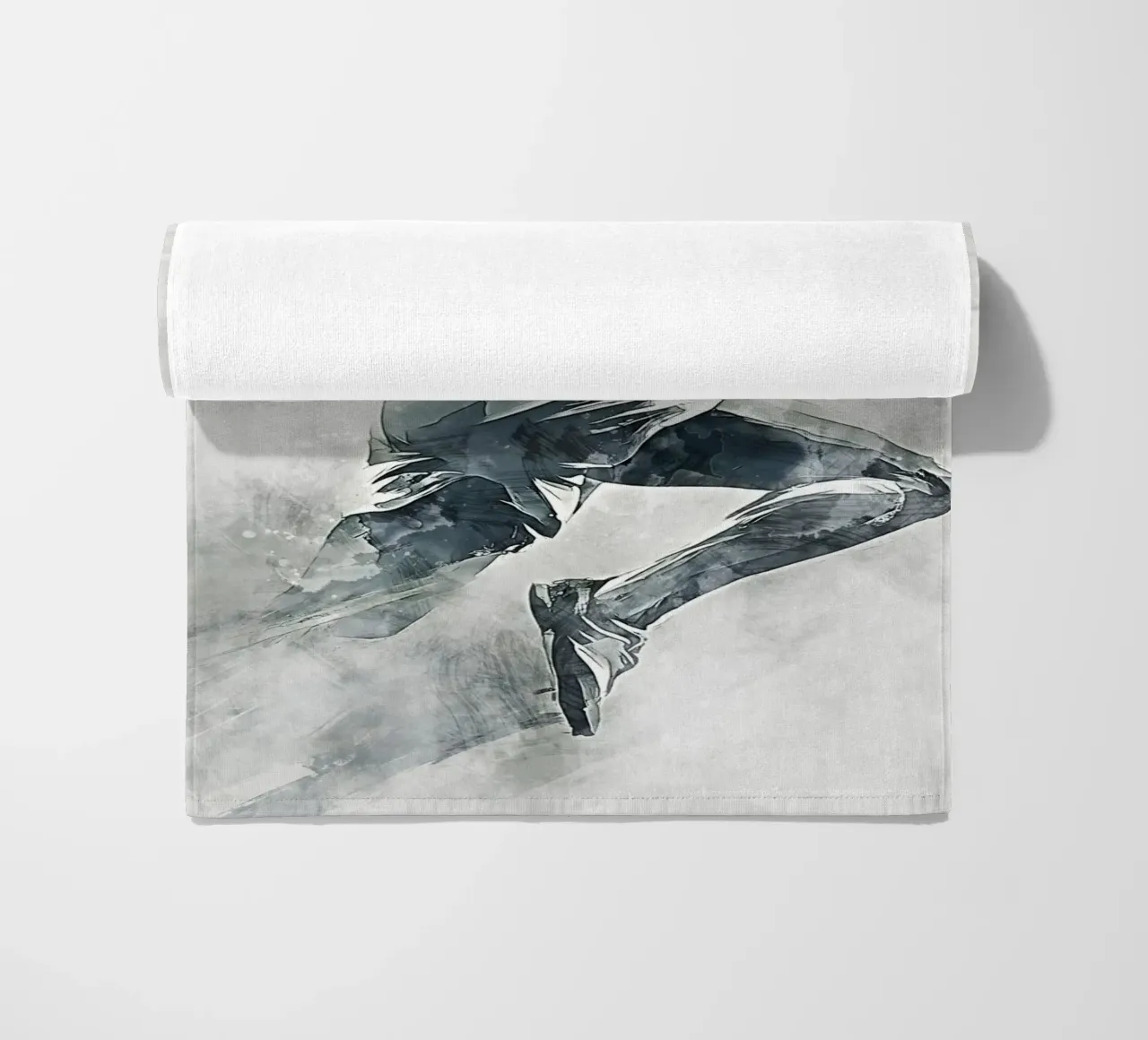 Running art Strandtuch von Mateo
